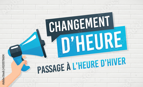 Changement d'heure - Passage à l'heure d'hiver