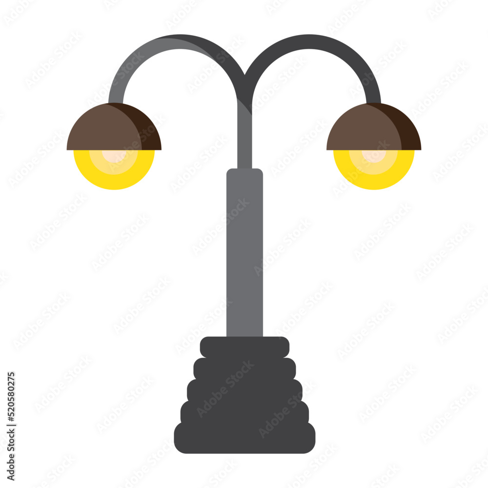 vector city park lights street lights vector city park lights street lights