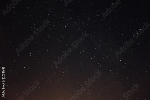 Stars on black sky at night
