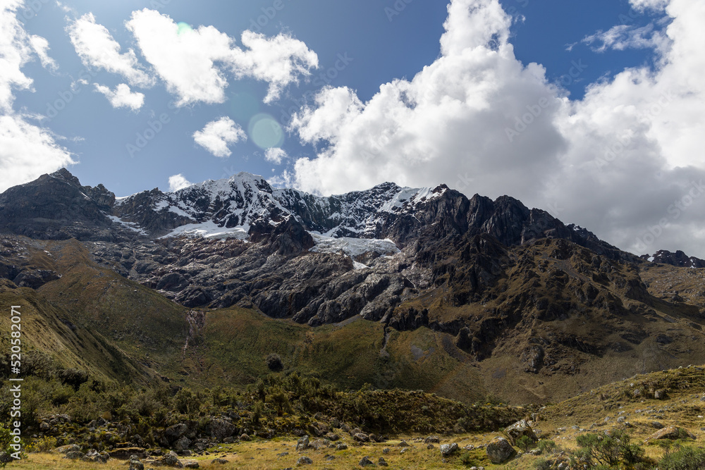 landscape in the mountains, Peruvian andes.