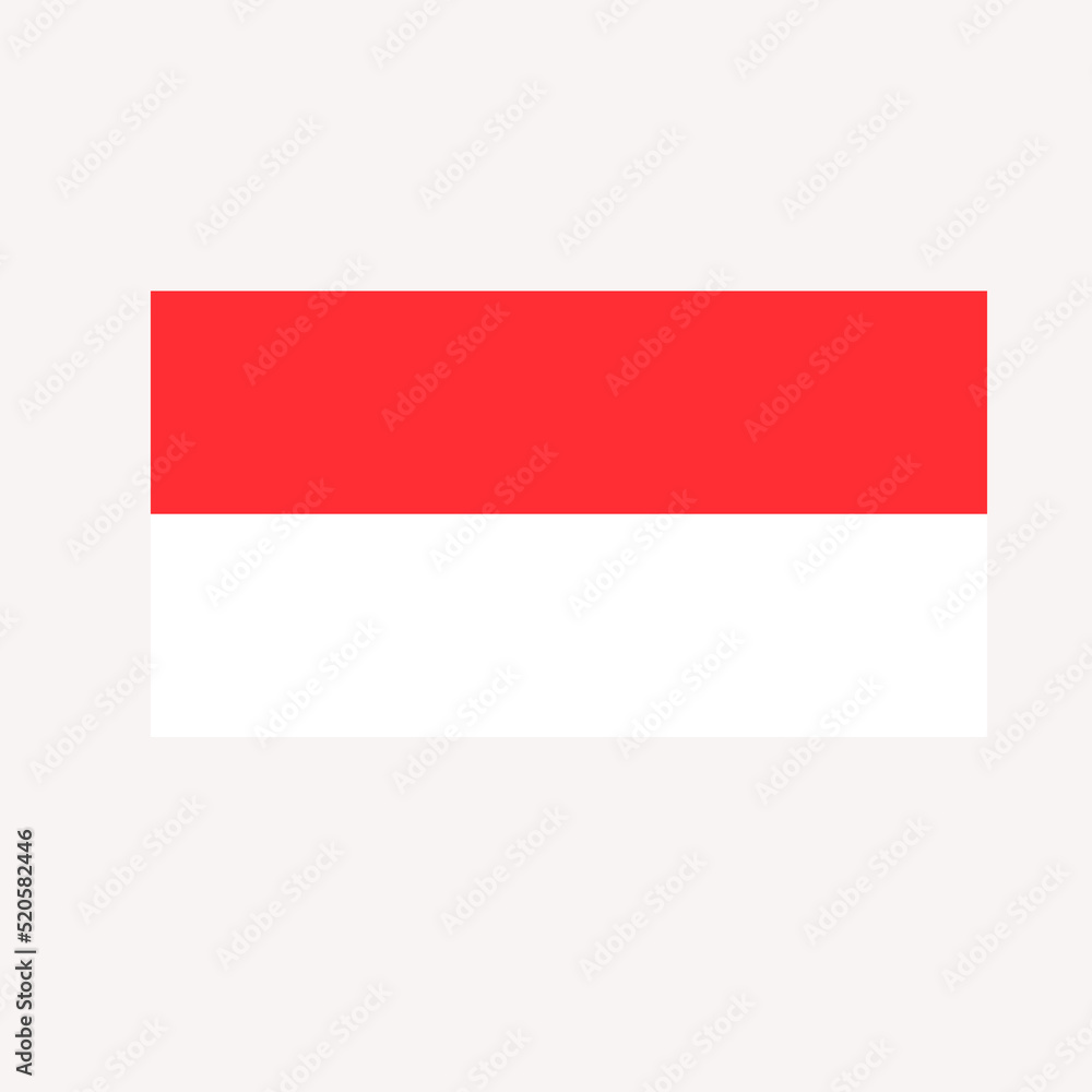 Indonesian flag icon, commemorating the independence of the Indonesian state Indonesian flag icon, commemorating the independence of the Indonesian state