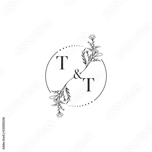 TT initial design wedding logo symbol which is good for digital branding or print