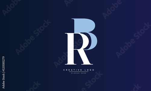 Alphabet letters Initials monogram logo RB, BR, R and B