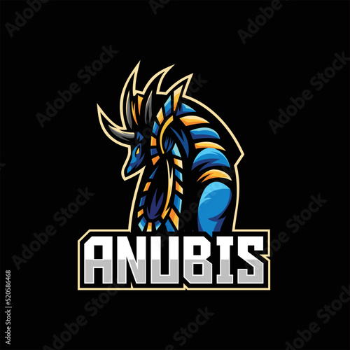 anubis esport mascot logo design