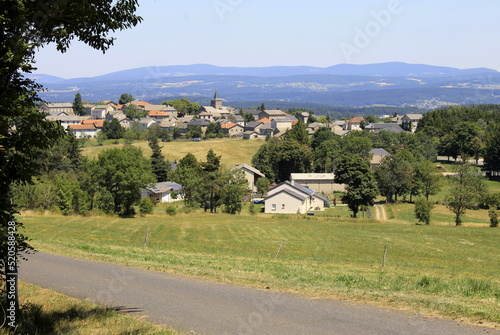 Village de Saint-Jeures, Haute-Loire, Auvergne-Rhône- Alpes France.