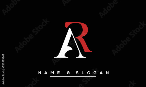 AR,  RA,  A,  R   Abstract  Letters  Logo  Monogram