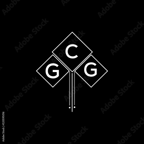 GCG letter logo design with white background in illustrator, GCG vector logo modern alphabet font overlap style.
