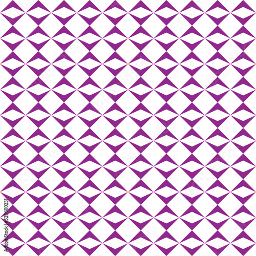 Purple triangle pattern on white background. Colorful modern backdrop design. Up and down color arrow pattern on white background.