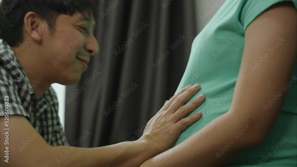 Pregnancy woman and her husband Pregnancy woman and her husband