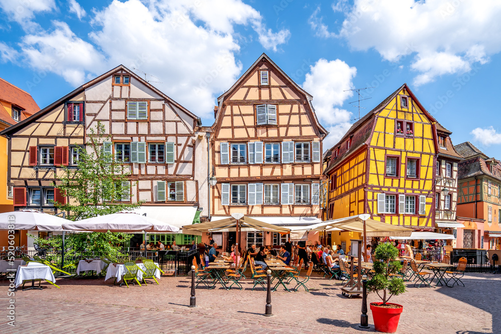 Marktplatz, Colmar, Elsass, Frankreich 