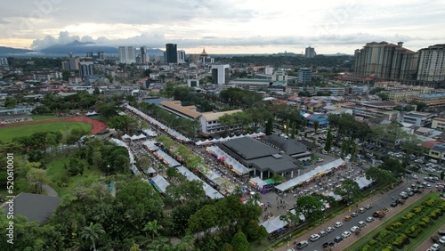 Kuching, Malaysia - August 1, 2022: The Annual Kuching Festival Street Fair © DC