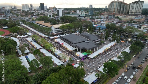 Kuching, Malaysia - August 1, 2022: The Annual Kuching Festival Street Fair photo