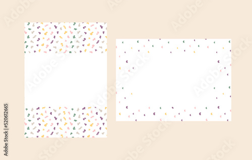 Greeting card templates, minimalist cover design,