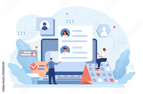 Human resources concept. Idea of recruitment and job management.