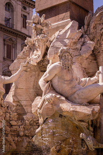 Escultura de Bernini, Plaza Navona, Roma