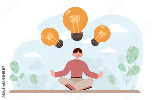 Idea concept. Creative innovations or solutions generation.