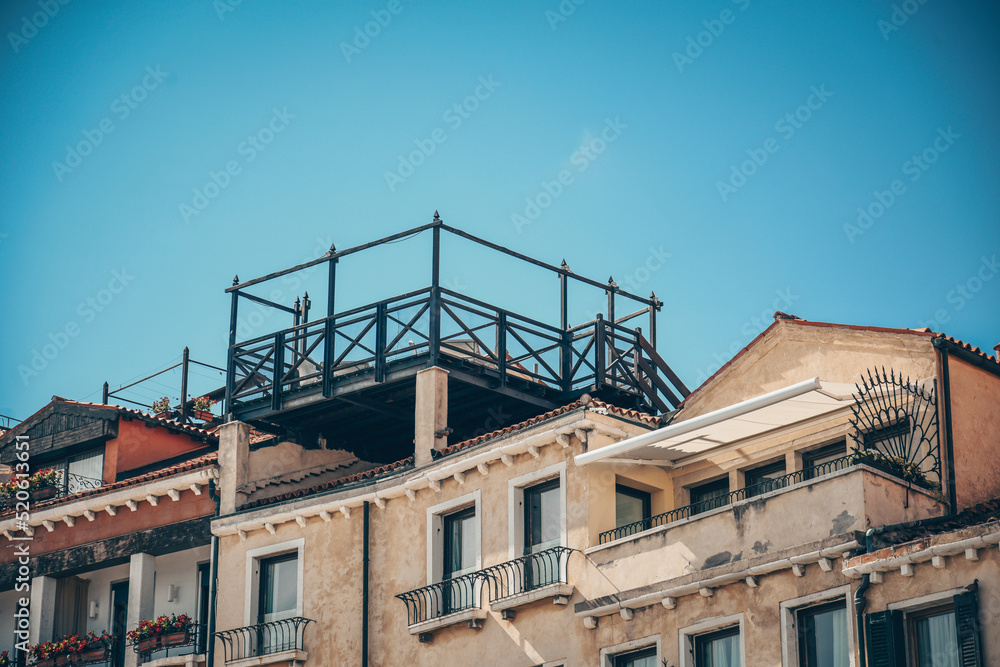 Venice at home. Travel and architecture. Italian city sunset. Venice at home. Travel and architecture. Italian city sunset.