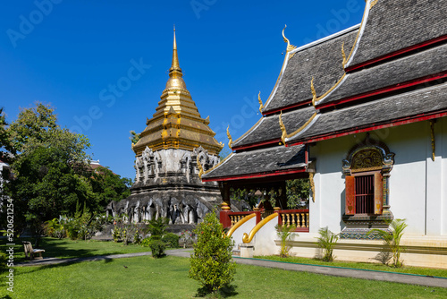 Wat Chiang Man  the oldest temple in Chiang Mai  a destination of tourist in Northern of Thailand