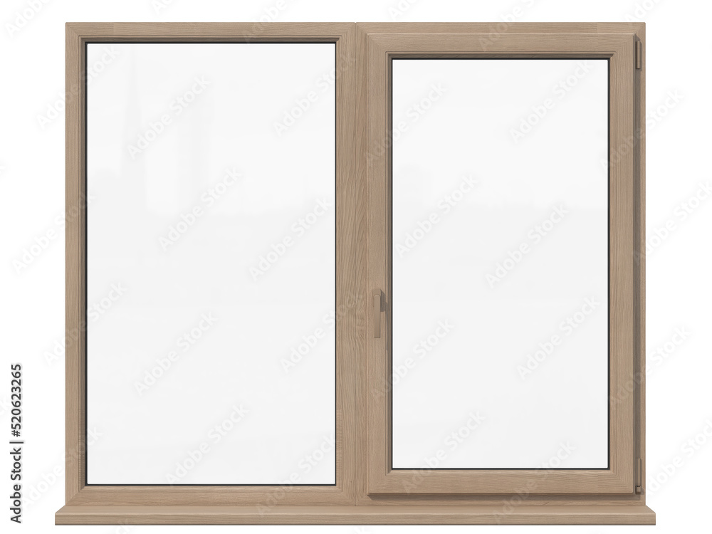 Window on white background, 3D Illustration Window on white background, 3D Illustration