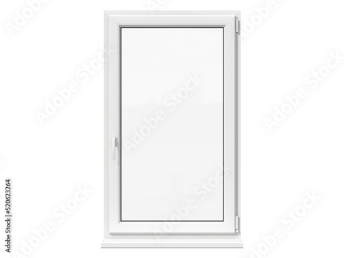 Window on white background, 3D Illustration