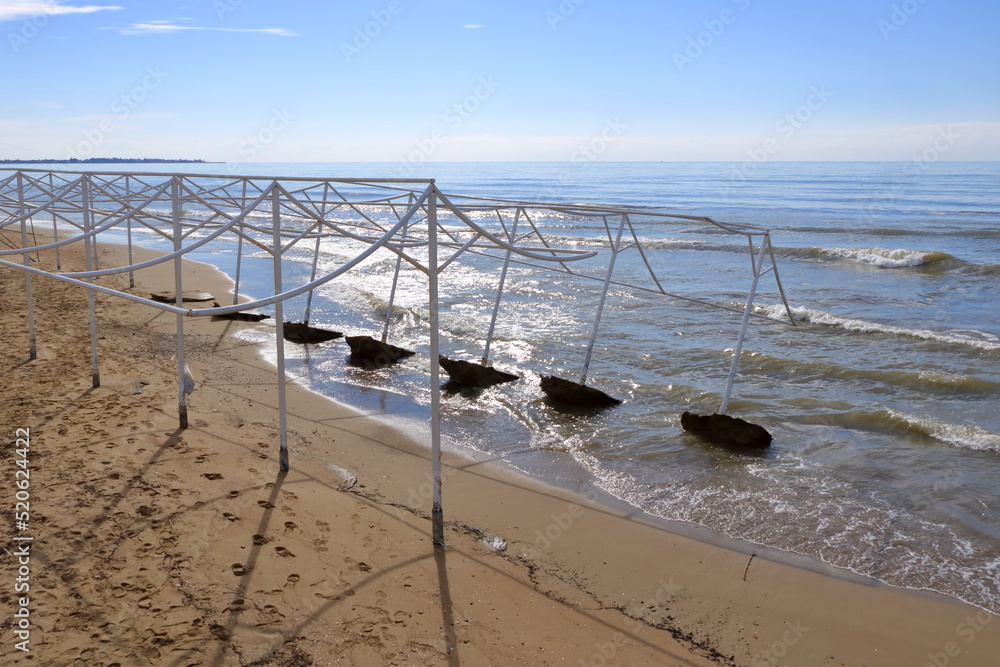 Seascape in Winter Season in Side, Turkey Seascape in Winter Season in Side, Turkey