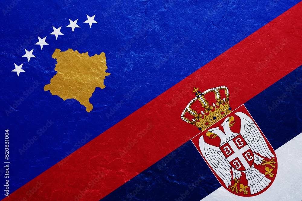 Flags Of Kosovo And Serbia On The Concrete Wall Stock Photo Adobe Stock flags-of-kosovo-and-serbia-on-the-concrete-wall-stock-photo-adobe-stock
