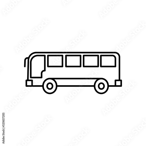 Autobus, komunikacja publiczna  - ikona wektorowa