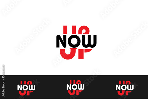 fit health activity athlete concept background with word nowup.discount promotion online sale slogan design