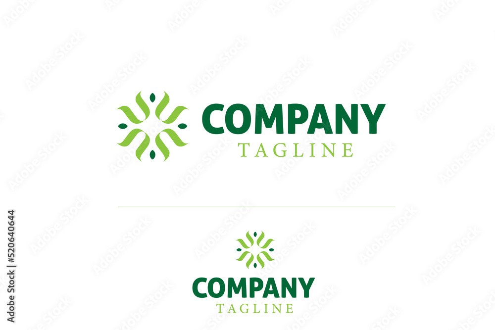 Fototapeta premium dietitian health medical green business logo design