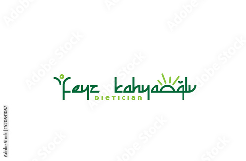 dietitian health medical green business logo design
