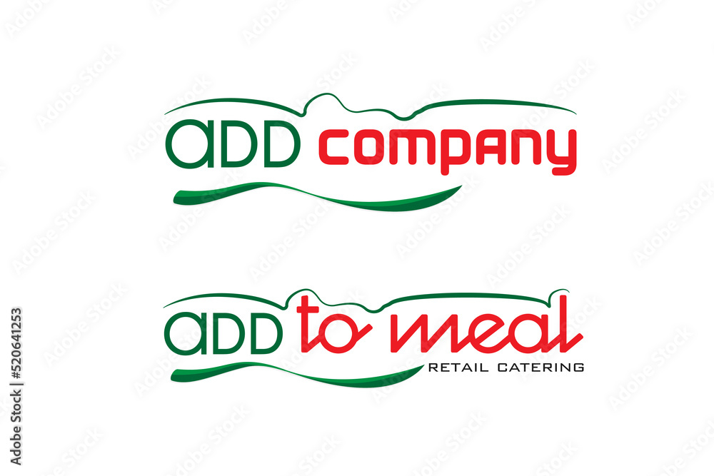 Fototapeta premium greens spice healthy food business logo green design