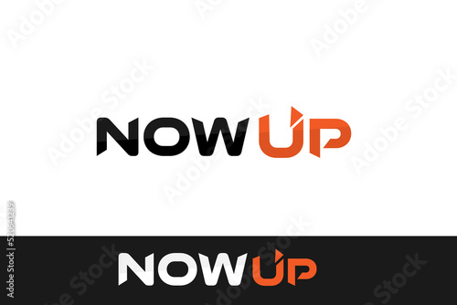 fit health activity athlete concept background with word nowup.discount promotion online sale slogan design