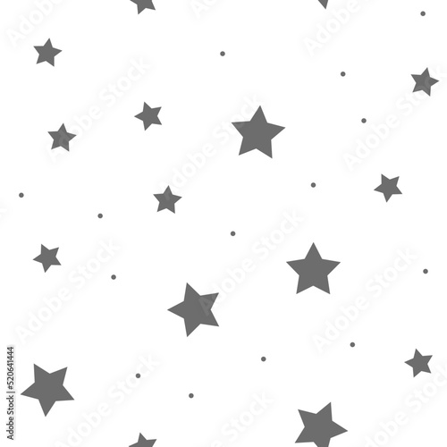 Stars seamless pattern. Background texture of starry design.