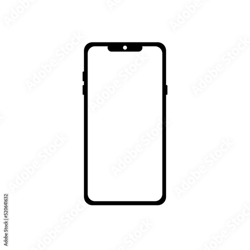 Telefon komórkowy, mobilephone - ilustracja wektorowa