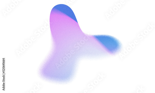 Abstract pastel neon holographic blurred grainy shaped gradient on white background texture. Colorful digital grain soft noise effect pattern. Lo-fi multicolor vintage. Metamodern Style.