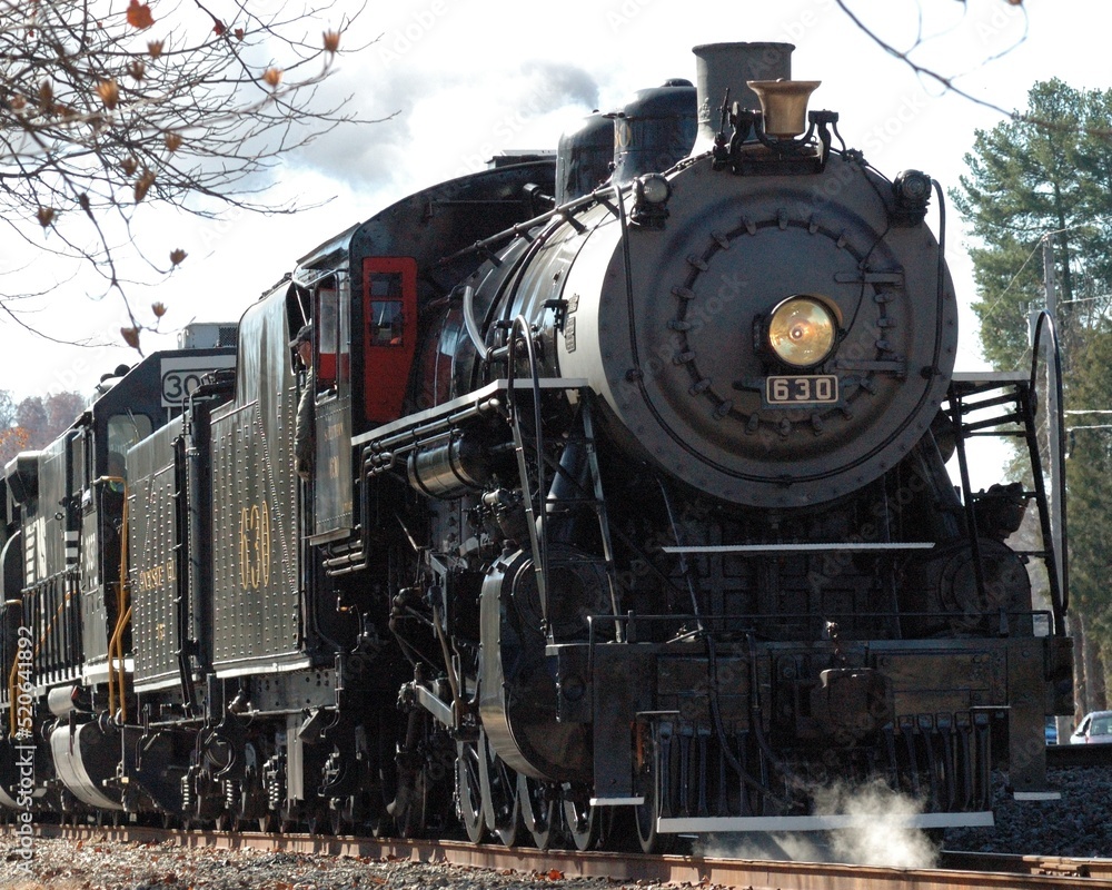 Obraz premium Steam locomotive #630