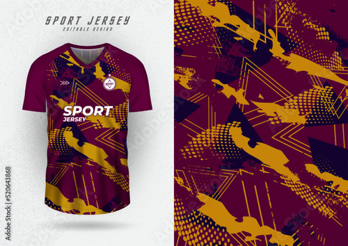 Background mock up for sports jersey, race jersey, running shirt, grunge pattern for sublimation.