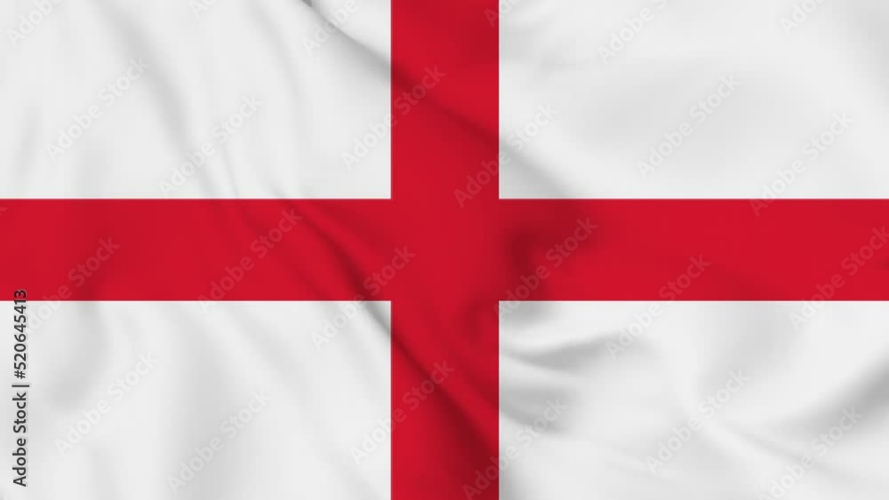 England seamless closeup waving animation. England seamless closeup waving animation.