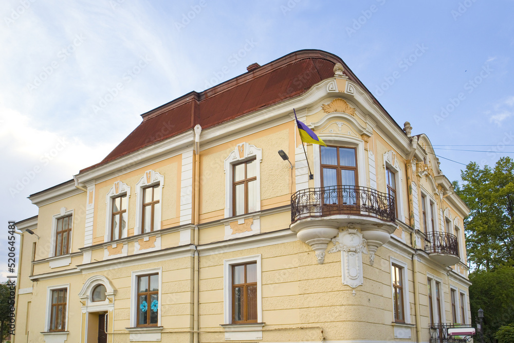Old historical building in downtown of Kolomyya, Ukraine	
