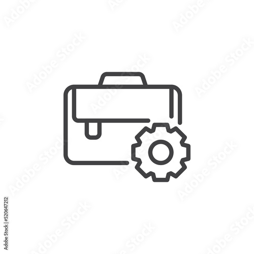 Business management line icon