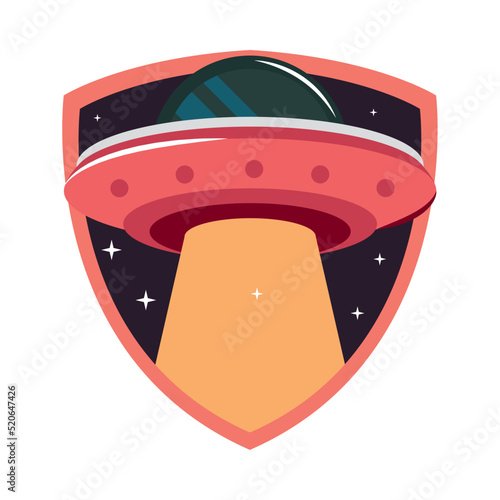space ufo retro