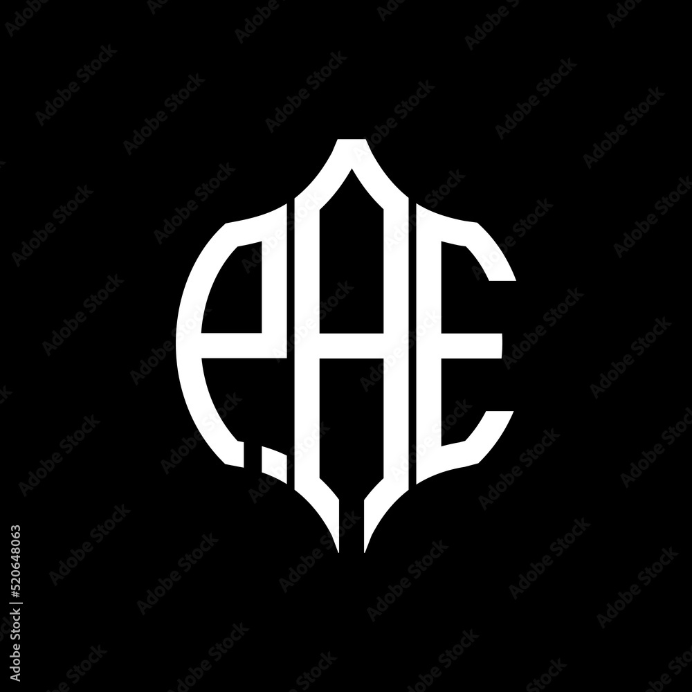 PAE letter logo. PAE best black background vector image. PAE Monogram