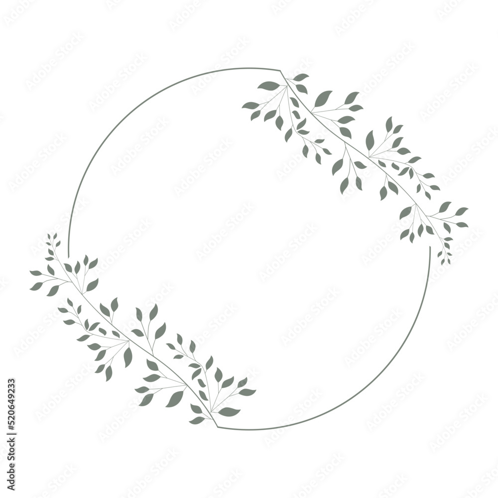 leaves frame, graphic design element leaves frame, graphic design element