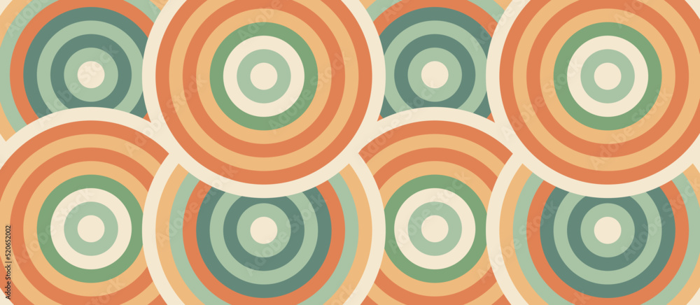 Abstract circles color background template horizontal layout vector illustration