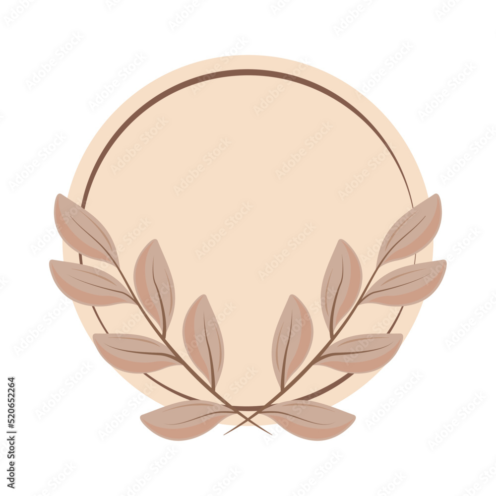 Obraz premium natural sticker leaves