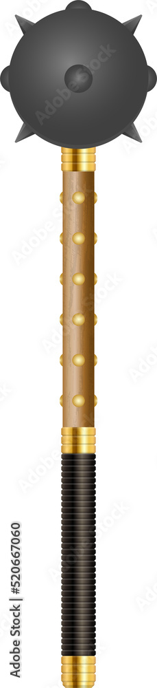 Medieval battle mace clip art Stock Illustration | Adobe Stock