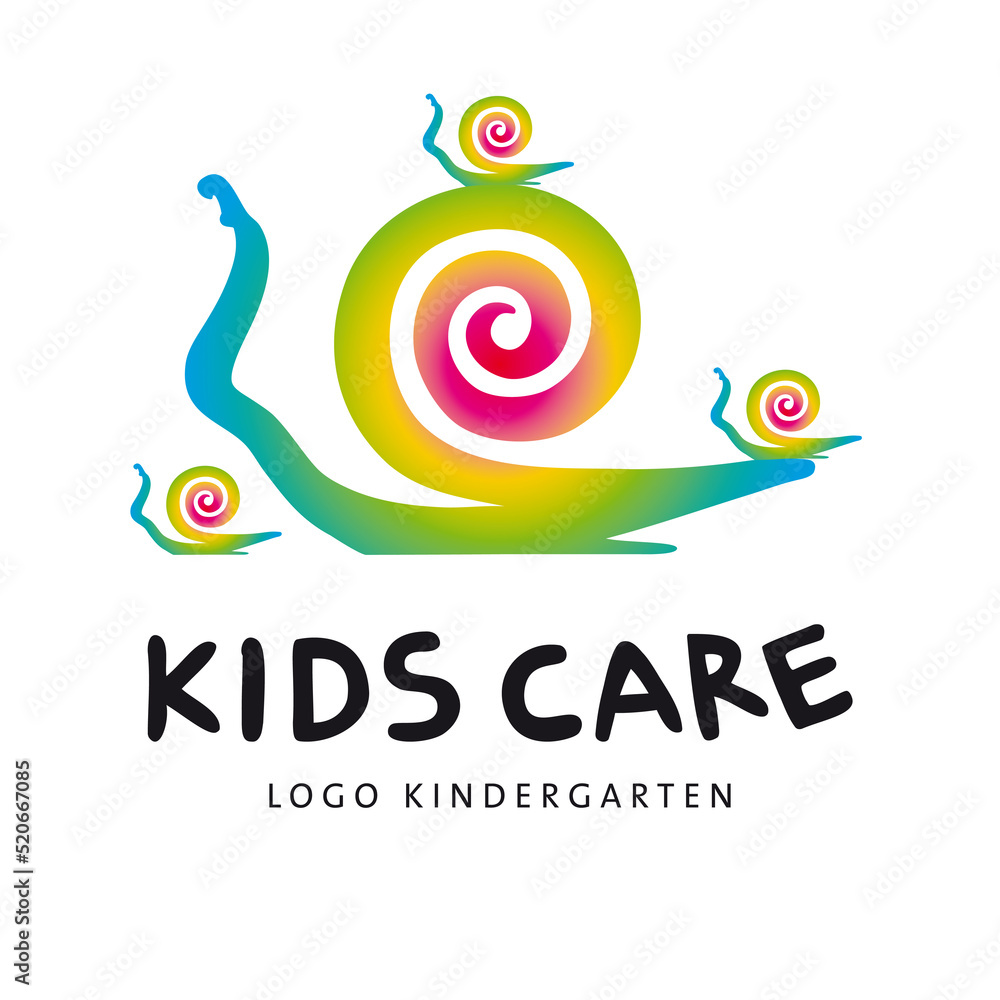 Obraz premium Kids Care Logo