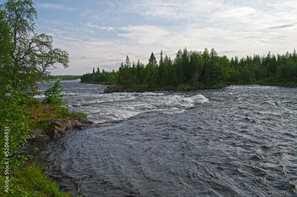 Rapids on the Umba river, Kola Peninsula.