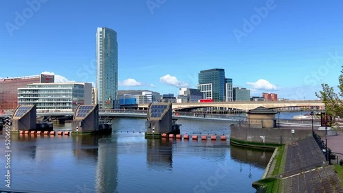 River Lagan in the city of Belfast - Ireland travel photography photo