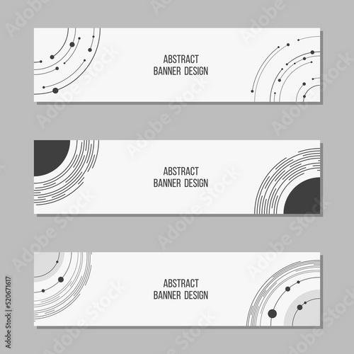Set of 3 abstract vector ba...